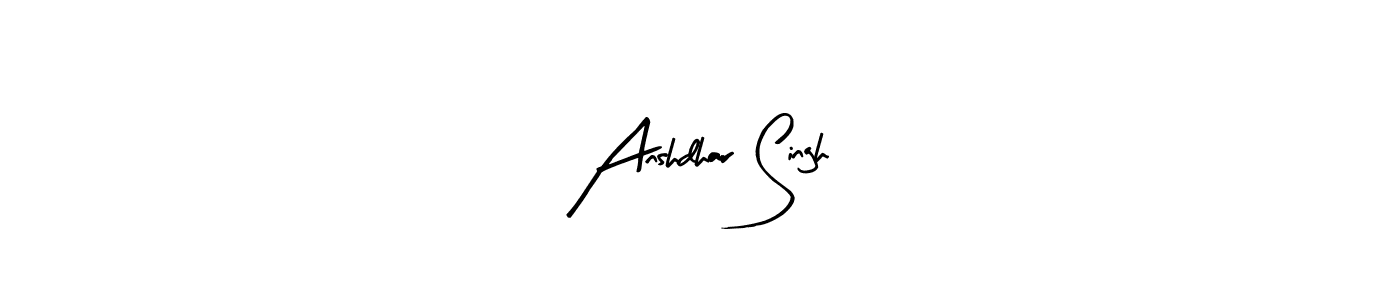 Use a signature maker to create a handwritten signature online. With this signature software, you can design (Arty Signature) your own signature for name Anshdhar Singh. Anshdhar Singh signature style 8 images and pictures png