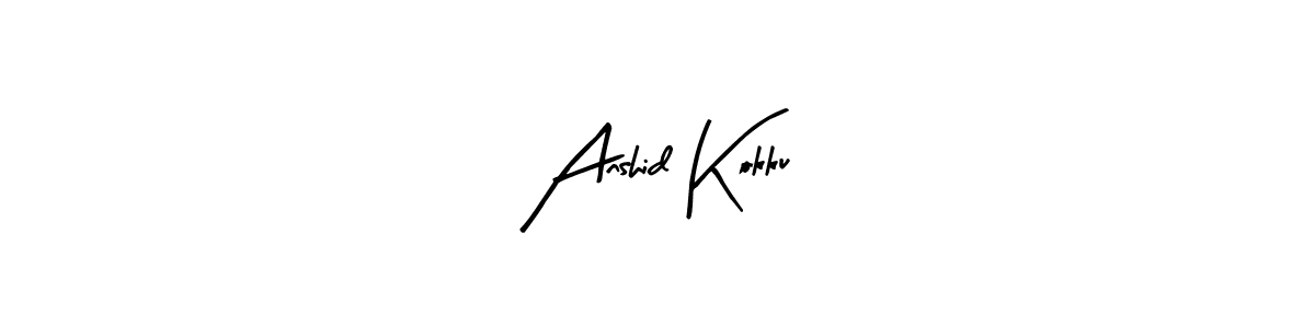 This is the best signature style for the Anshid Kokku name. Also you like these signature font (Arty Signature). Mix name signature. Anshid Kokku signature style 8 images and pictures png