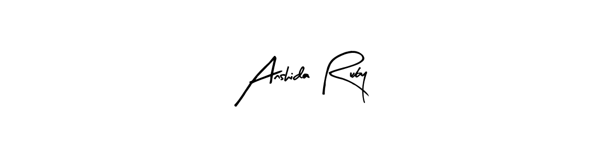 It looks lik you need a new signature style for name Anshida Ruby. Design unique handwritten (Arty Signature) signature with our free signature maker in just a few clicks. Anshida Ruby signature style 8 images and pictures png