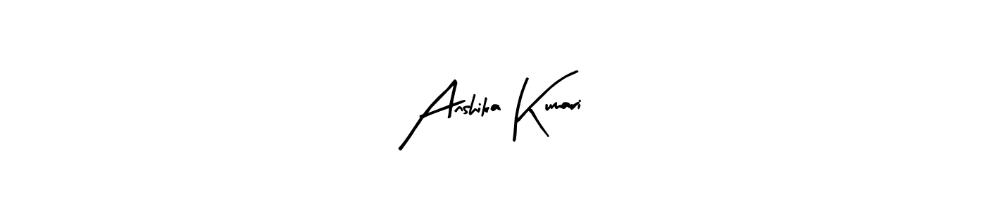 Design your own signature with our free online signature maker. With this signature software, you can create a handwritten (Arty Signature) signature for name Anshika Kumari. Anshika Kumari signature style 8 images and pictures png