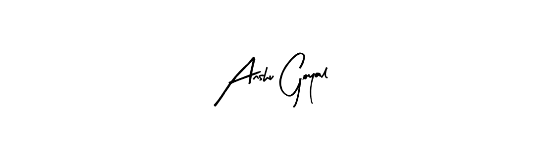 Here are the top 10 professional signature styles for the name Anshu Goyal. These are the best autograph styles you can use for your name. Anshu Goyal signature style 8 images and pictures png