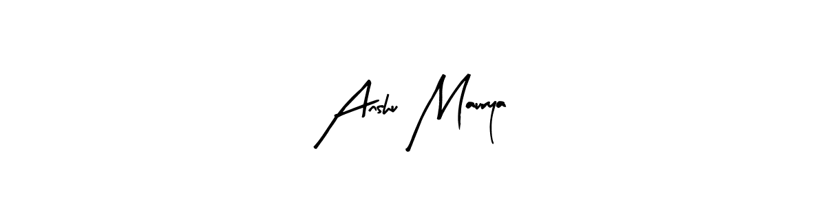 Anshu Maurya stylish signature style. Best Handwritten Sign (Arty Signature) for my name. Handwritten Signature Collection Ideas for my name Anshu Maurya. Anshu Maurya signature style 8 images and pictures png