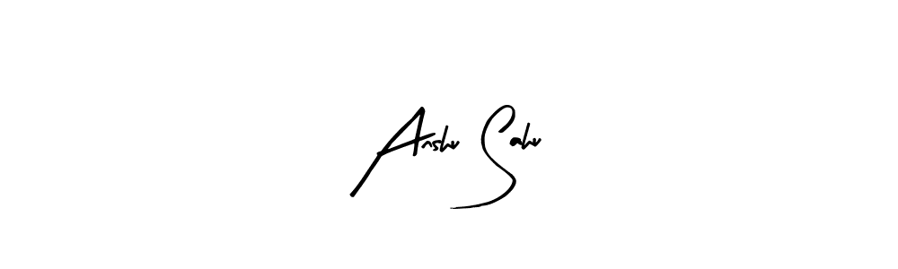 if you are searching for the best signature style for your name Anshu Sahu. so please give up your signature search. here we have designed multiple signature styles  using Arty Signature. Anshu Sahu signature style 8 images and pictures png