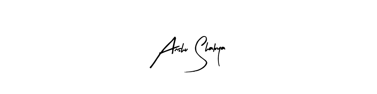 Design your own signature with our free online signature maker. With this signature software, you can create a handwritten (Arty Signature) signature for name Anshu Shakya. Anshu Shakya signature style 8 images and pictures png