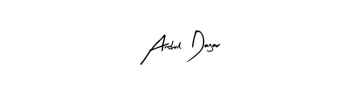 You can use this online signature creator to create a handwritten signature for the name Anshul Dagar. This is the best online autograph maker. Anshul Dagar signature style 8 images and pictures png