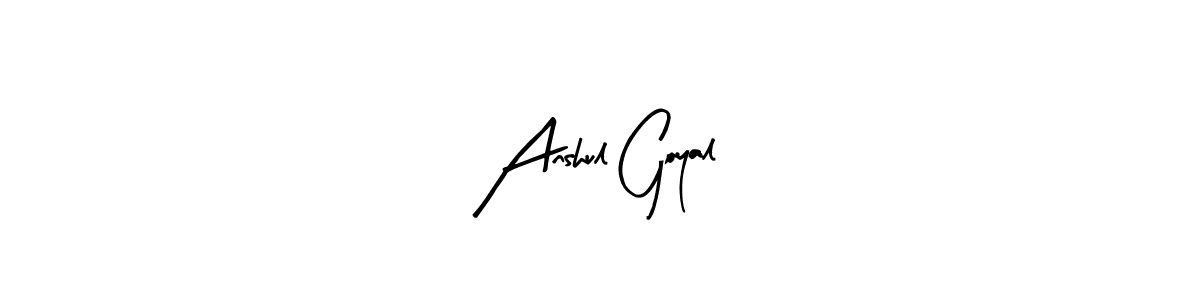 You can use this online signature creator to create a handwritten signature for the name Anshul Goyal. This is the best online autograph maker. Anshul Goyal signature style 8 images and pictures png