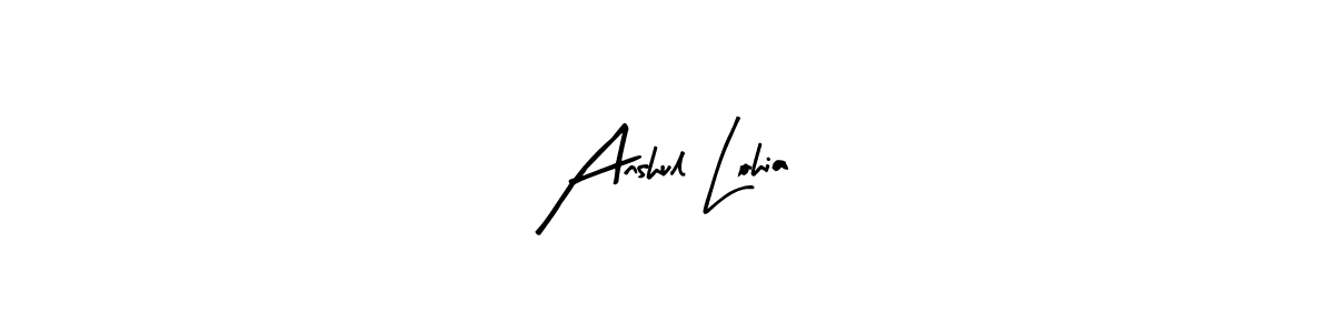 How to make Anshul Lohia signature? Arty Signature is a professional autograph style. Create handwritten signature for Anshul Lohia name. Anshul Lohia signature style 8 images and pictures png