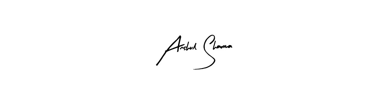 Design your own signature with our free online signature maker. With this signature software, you can create a handwritten (Arty Signature) signature for name Anshul Sharma. Anshul Sharma signature style 8 images and pictures png