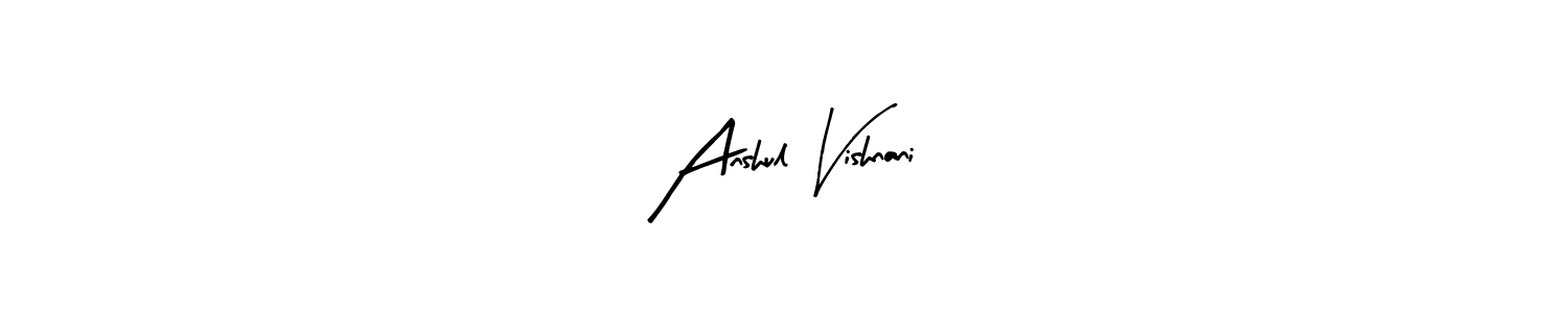 Also You can easily find your signature by using the search form. We will create Anshul Vishnani name handwritten signature images for you free of cost using Arty Signature sign style. Anshul Vishnani signature style 8 images and pictures png