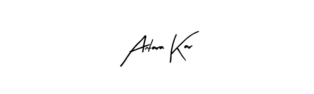 Use a signature maker to create a handwritten signature online. With this signature software, you can design (Arty Signature) your own signature for name Antara Kar. Antara Kar signature style 8 images and pictures png