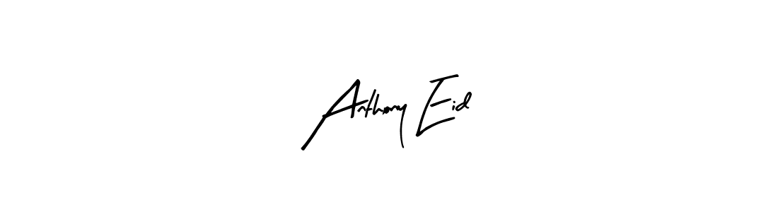 Anthony Eid stylish signature style. Best Handwritten Sign (Arty Signature) for my name. Handwritten Signature Collection Ideas for my name Anthony Eid. Anthony Eid signature style 8 images and pictures png