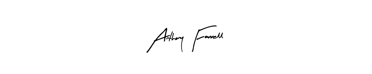 Create a beautiful signature design for name Anthony Farrell. With this signature (Arty Signature) fonts, you can make a handwritten signature for free. Anthony Farrell signature style 8 images and pictures png