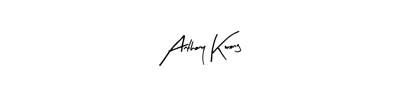 Arty Signature is a professional signature style that is perfect for those who want to add a touch of class to their signature. It is also a great choice for those who want to make their signature more unique. Get Anthony Kwong name to fancy signature for free. Anthony Kwong signature style 8 images and pictures png