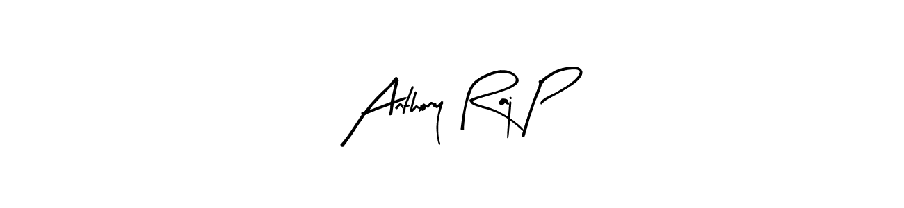 Use a signature maker to create a handwritten signature online. With this signature software, you can design (Arty Signature) your own signature for name Anthony Raj P. Anthony Raj P signature style 8 images and pictures png