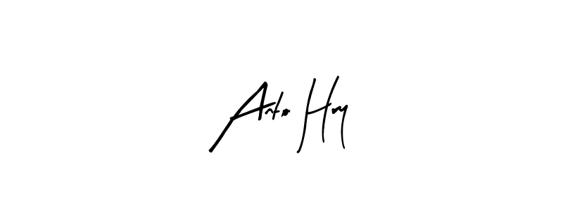 if you are searching for the best signature style for your name Anto Hry. so please give up your signature search. here we have designed multiple signature styles  using Arty Signature. Anto Hry signature style 8 images and pictures png