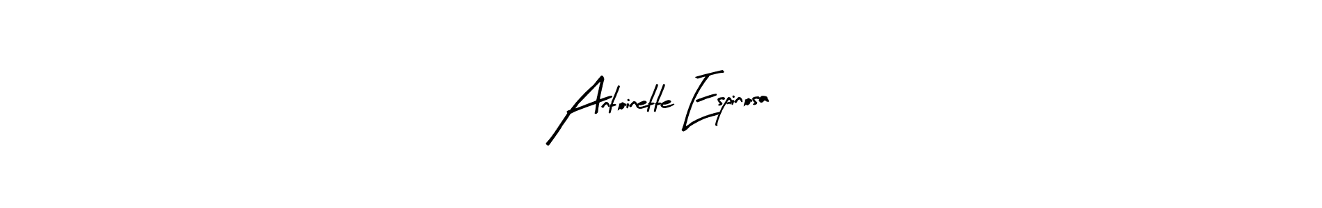 Make a beautiful signature design for name Antoinette Espinosa. Use this online signature maker to create a handwritten signature for free. Antoinette Espinosa signature style 8 images and pictures png