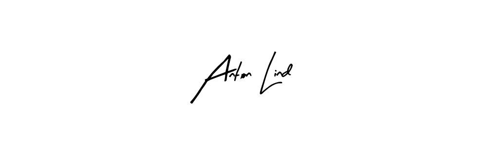 Arty Signature is a professional signature style that is perfect for those who want to add a touch of class to their signature. It is also a great choice for those who want to make their signature more unique. Get Anton Lind name to fancy signature for free. Anton Lind signature style 8 images and pictures png