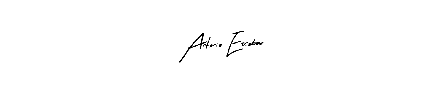 Arty Signature is a professional signature style that is perfect for those who want to add a touch of class to their signature. It is also a great choice for those who want to make their signature more unique. Get Antonio Escobar name to fancy signature for free. Antonio Escobar signature style 8 images and pictures png