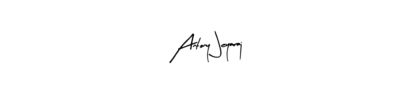 Arty Signature is a professional signature style that is perfect for those who want to add a touch of class to their signature. It is also a great choice for those who want to make their signature more unique. Get Antony Jeyaraj name to fancy signature for free. Antony Jeyaraj signature style 8 images and pictures png