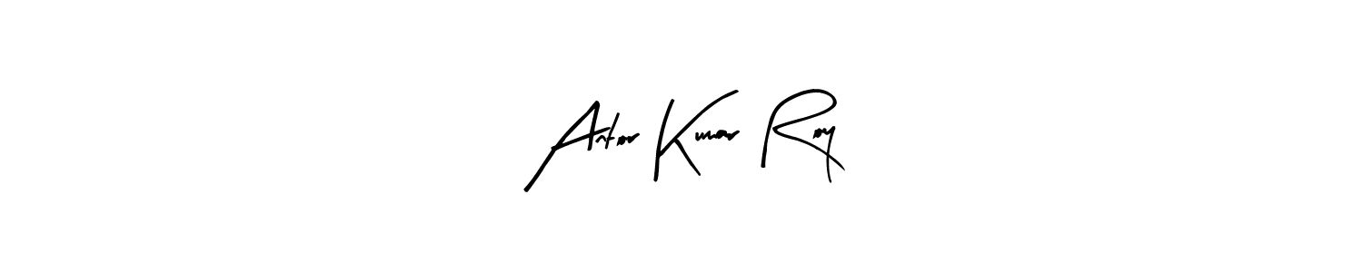 Similarly Arty Signature is the best handwritten signature design. Signature creator online .You can use it as an online autograph creator for name Antor Kumar Roy. Antor Kumar Roy signature style 8 images and pictures png