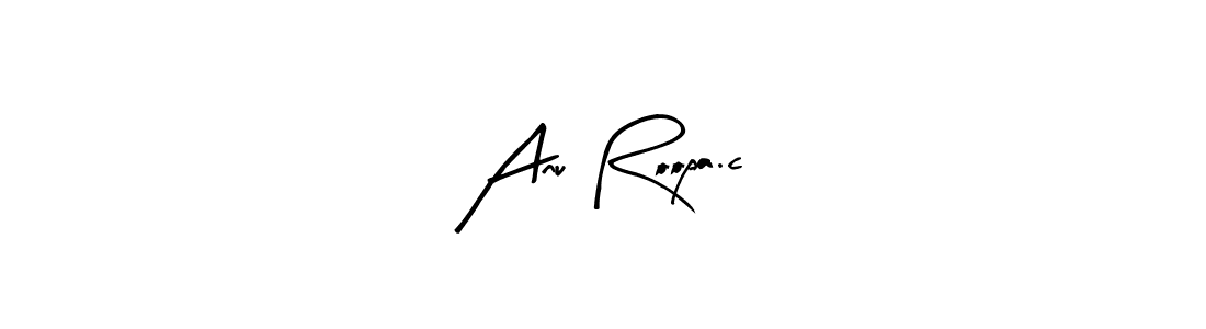 Arty Signature is a professional signature style that is perfect for those who want to add a touch of class to their signature. It is also a great choice for those who want to make their signature more unique. Get Anu Roopa.c name to fancy signature for free. Anu Roopa.c signature style 8 images and pictures png