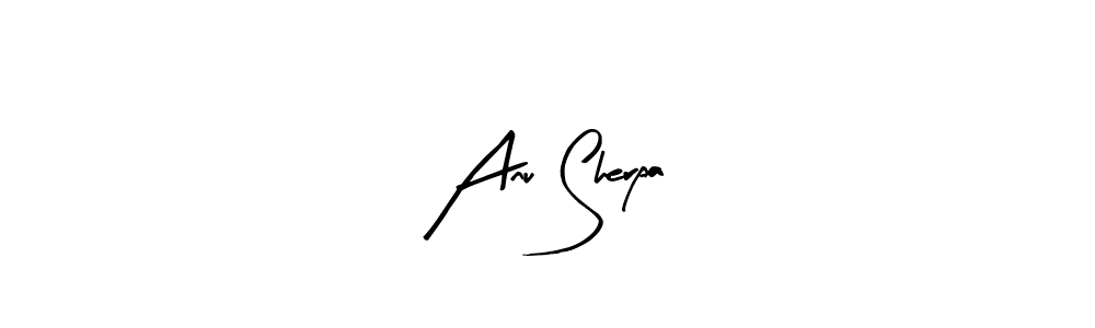Use a signature maker to create a handwritten signature online. With this signature software, you can design (Arty Signature) your own signature for name Anu Sherpa. Anu Sherpa signature style 8 images and pictures png