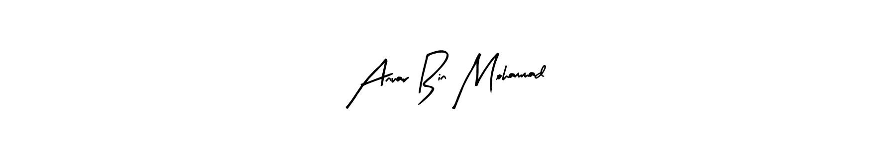 Make a beautiful signature design for name Anuar Bin Mohammad. With this signature (Arty Signature) style, you can create a handwritten signature for free. Anuar Bin Mohammad signature style 8 images and pictures png