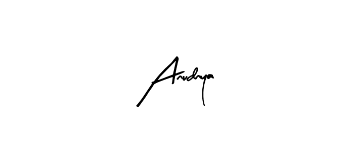 Design your own signature with our free online signature maker. With this signature software, you can create a handwritten (Arty Signature) signature for name Anudnya. Anudnya signature style 8 images and pictures png