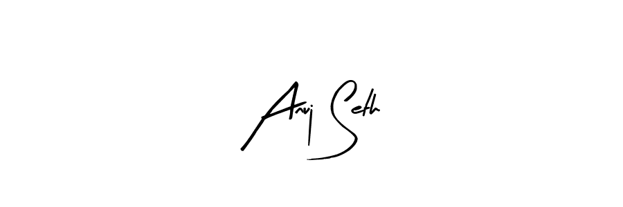 How to make Anuj Seth signature? Arty Signature is a professional autograph style. Create handwritten signature for Anuj Seth name. Anuj Seth signature style 8 images and pictures png