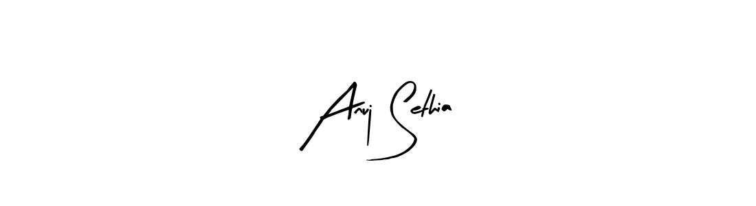 How to make Anuj Sethia signature? Arty Signature is a professional autograph style. Create handwritten signature for Anuj Sethia name. Anuj Sethia signature style 8 images and pictures png