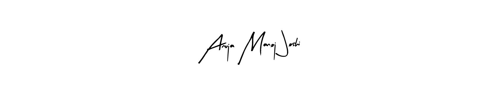 if you are searching for the best signature style for your name Anuja Manoj Joshi. so please give up your signature search. here we have designed multiple signature styles  using Arty Signature. Anuja Manoj Joshi signature style 8 images and pictures png