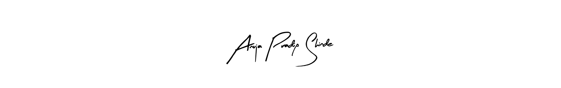 Make a short Anuja Pradip Shinde signature style. Manage your documents anywhere anytime using Arty Signature. Create and add eSignatures, submit forms, share and send files easily. Anuja Pradip Shinde signature style 8 images and pictures png