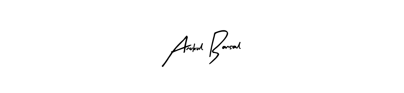 Anukul Bansal stylish signature style. Best Handwritten Sign (Arty Signature) for my name. Handwritten Signature Collection Ideas for my name Anukul Bansal. Anukul Bansal signature style 8 images and pictures png