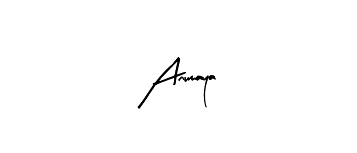 Arty Signature is a professional signature style that is perfect for those who want to add a touch of class to their signature. It is also a great choice for those who want to make their signature more unique. Get Anumaya name to fancy signature for free. Anumaya signature style 8 images and pictures png