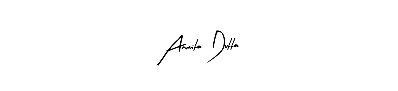 How to make Anumita Dutta name signature. Use Arty Signature style for creating short signs online. This is the latest handwritten sign. Anumita Dutta signature style 8 images and pictures png