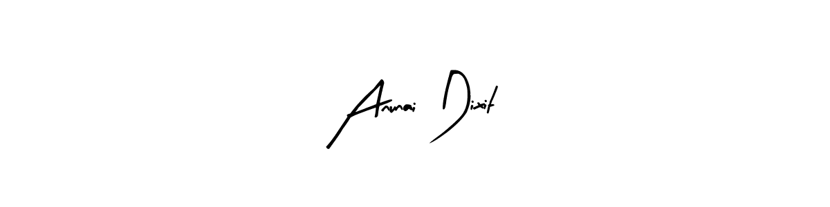 Also we have Anunai Dixit name is the best signature style. Create professional handwritten signature collection using Arty Signature autograph style. Anunai Dixit signature style 8 images and pictures png