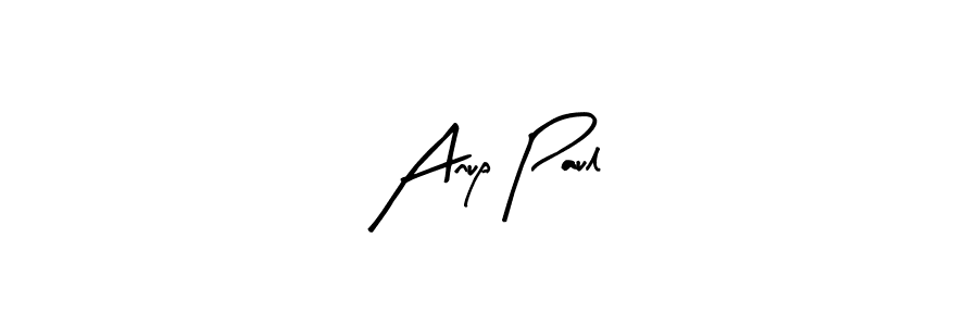 Use a signature maker to create a handwritten signature online. With this signature software, you can design (Arty Signature) your own signature for name Anup Paul. Anup Paul signature style 8 images and pictures png