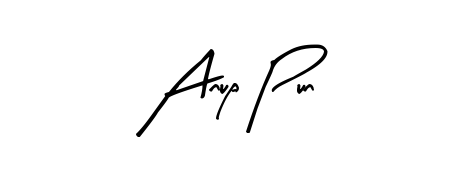 Similarly Arty Signature is the best handwritten signature design. Signature creator online. You can use it as an online autograph creator for name Anup Pun. Anup Pun signature style 8 images and pictures png