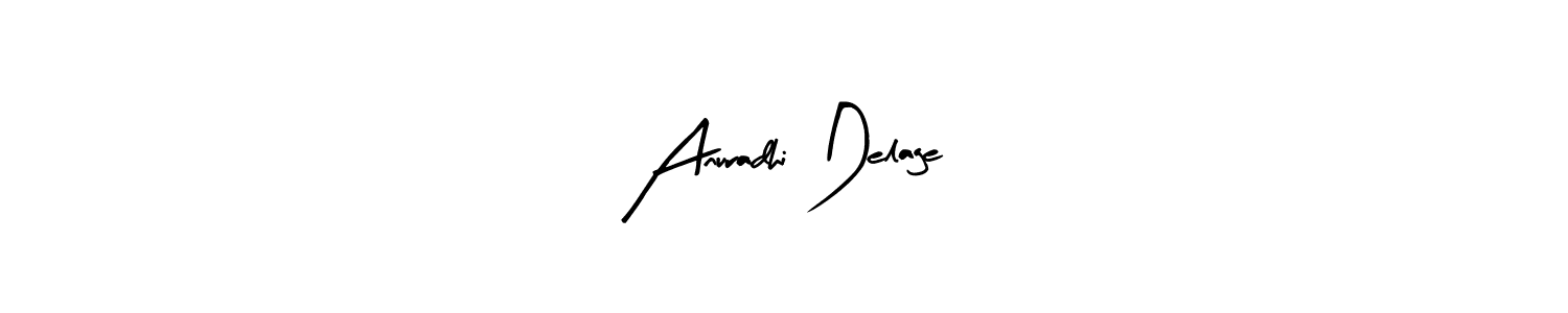 Make a beautiful signature design for name Anuradhi Delage. With this signature (Arty Signature) style, you can create a handwritten signature for free. Anuradhi Delage signature style 8 images and pictures png