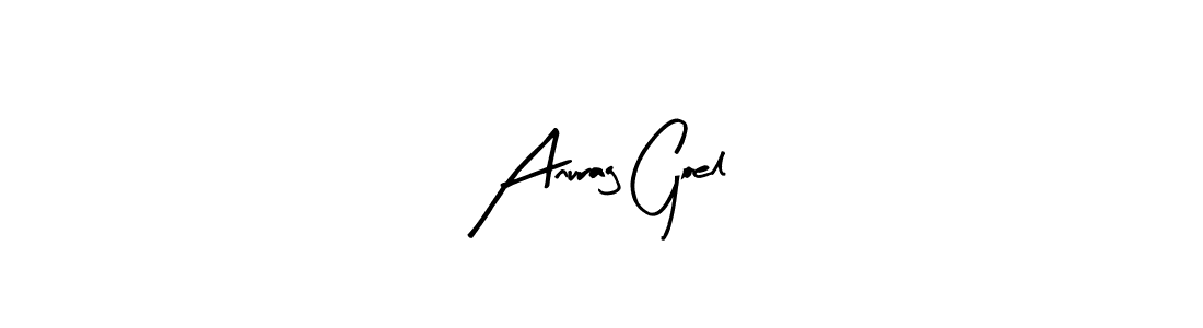 Arty Signature is a professional signature style that is perfect for those who want to add a touch of class to their signature. It is also a great choice for those who want to make their signature more unique. Get Anurag Goel name to fancy signature for free. Anurag Goel signature style 8 images and pictures png