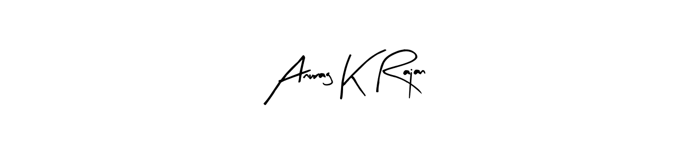 Also we have Anurag K Rajan name is the best signature style. Create professional handwritten signature collection using Arty Signature autograph style. Anurag K Rajan signature style 8 images and pictures png