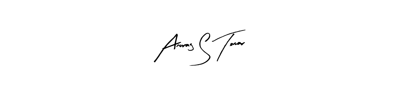 Design your own signature with our free online signature maker. With this signature software, you can create a handwritten (Arty Signature) signature for name Anurag S Tomar. Anurag S Tomar signature style 8 images and pictures png