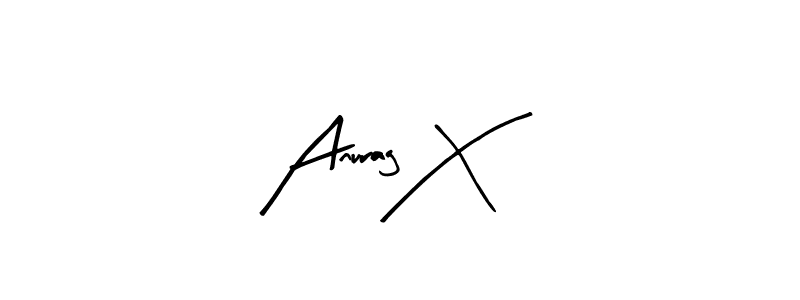 Use a signature maker to create a handwritten signature online. With this signature software, you can design (Arty Signature) your own signature for name Anurag X. Anurag X signature style 8 images and pictures png