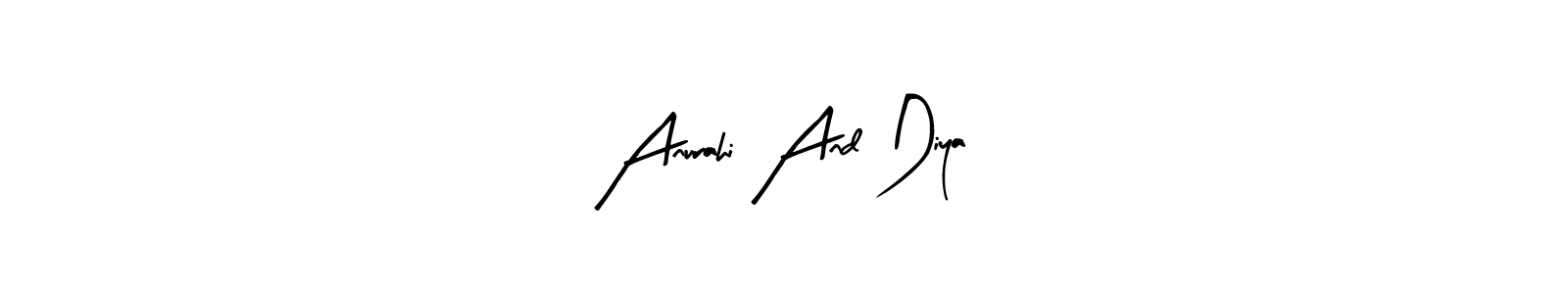 How to Draw Anurahi And Diya signature style? Arty Signature is a latest design signature styles for name Anurahi And Diya. Anurahi And Diya signature style 8 images and pictures png