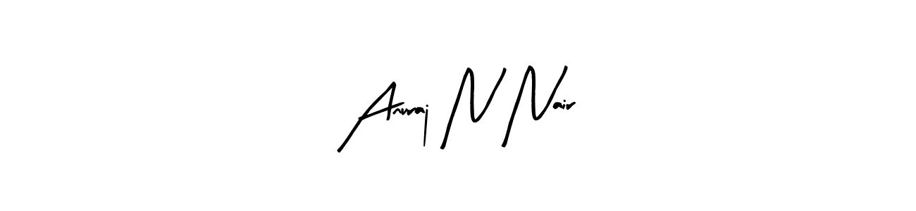 if you are searching for the best signature style for your name Anuraj N Nair. so please give up your signature search. here we have designed multiple signature styles  using Arty Signature. Anuraj N Nair signature style 8 images and pictures png