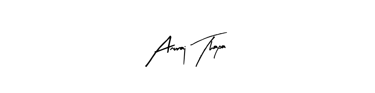 Use a signature maker to create a handwritten signature online. With this signature software, you can design (Arty Signature) your own signature for name Anuraj Thapa. Anuraj Thapa signature style 8 images and pictures png