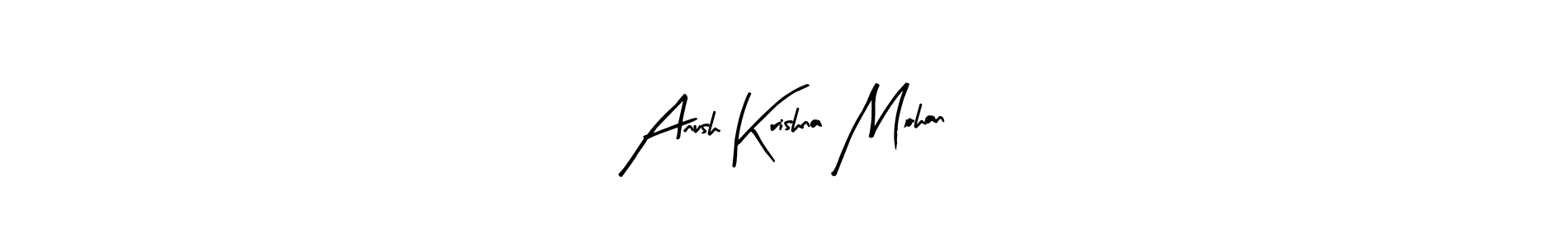 Also You can easily find your signature by using the search form. We will create Anush Krishna Mohan name handwritten signature images for you free of cost using Arty Signature sign style. Anush Krishna Mohan signature style 8 images and pictures png