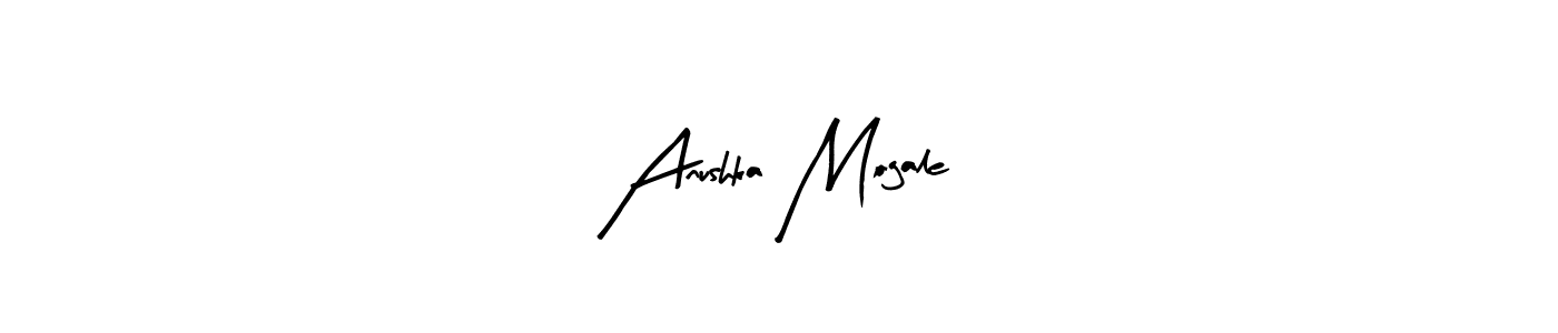 Make a beautiful signature design for name Anushka Mogale. Use this online signature maker to create a handwritten signature for free. Anushka Mogale signature style 8 images and pictures png