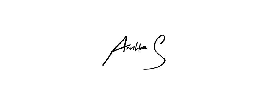 Create a beautiful signature design for name Anushka S. With this signature (Arty Signature) fonts, you can make a handwritten signature for free. Anushka S signature style 8 images and pictures png