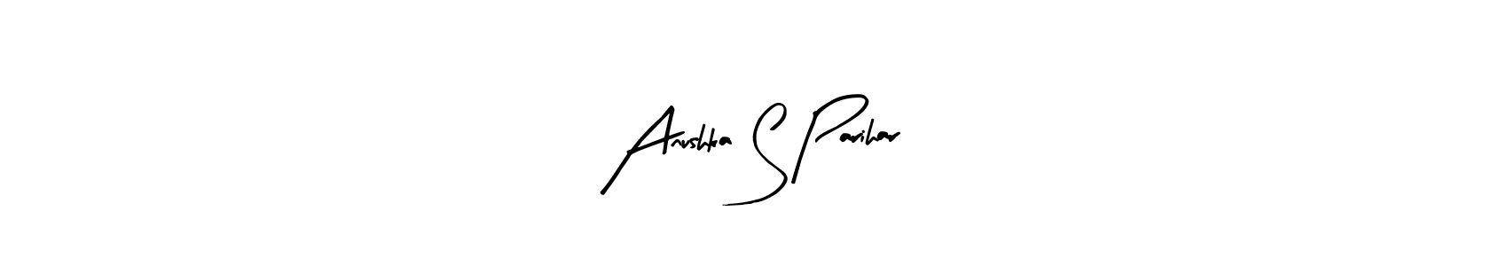 This is the best signature style for the Anushka S Parihar name. Also you like these signature font (Arty Signature). Mix name signature. Anushka S Parihar signature style 8 images and pictures png